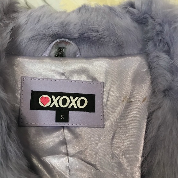 Xoxo genuine rabbit fur jacket, lilac - Picture 2 of 3